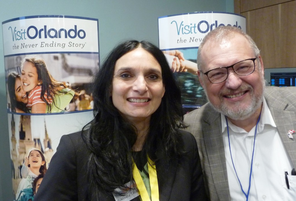 “We have many parents who take a trip to Orlando when they pick up their child home after a study in the United States,” Niels K. Frandsen, Manager /CEO Rejsespecialisten, My Education and Euro Study International, told Rukssana Timmis, Representative Travel Trade, VisitOrlando.
